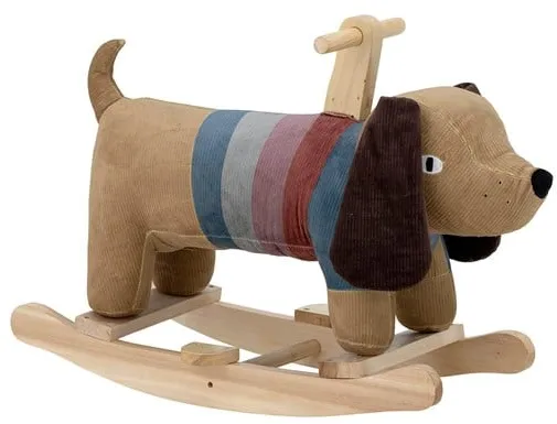 Bloomingville MINI - Charlie Keinulelu Koira Ruskea