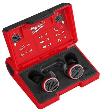Milwaukee Kuulosuojaimet m/Bluetooth L4 RLEPB-301 - Ladattava